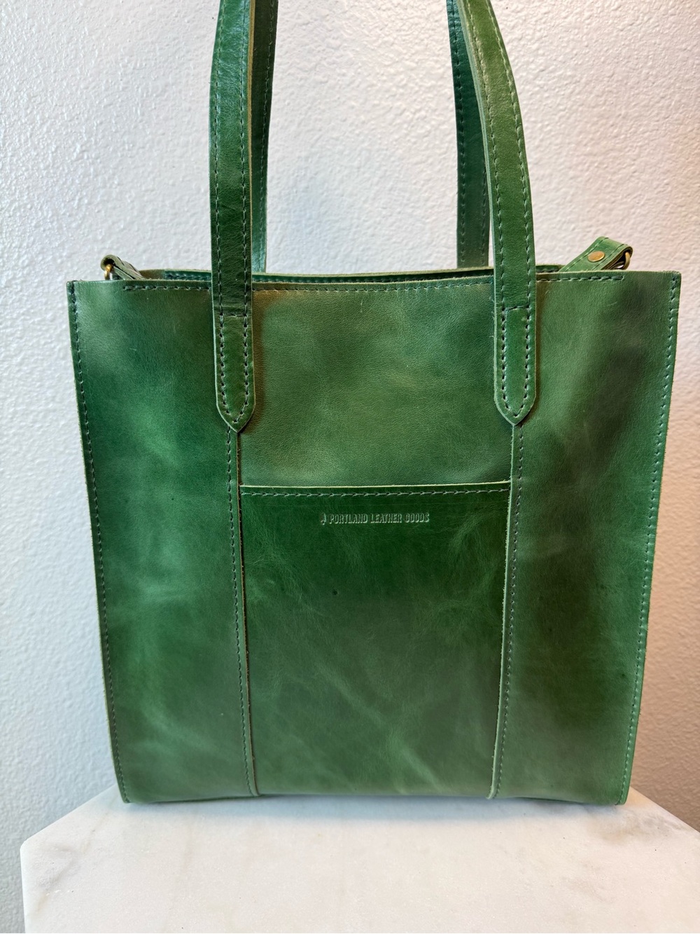 Portland Leather N/S Lola Cowboy Mint Leather Tote Crossbody Rare